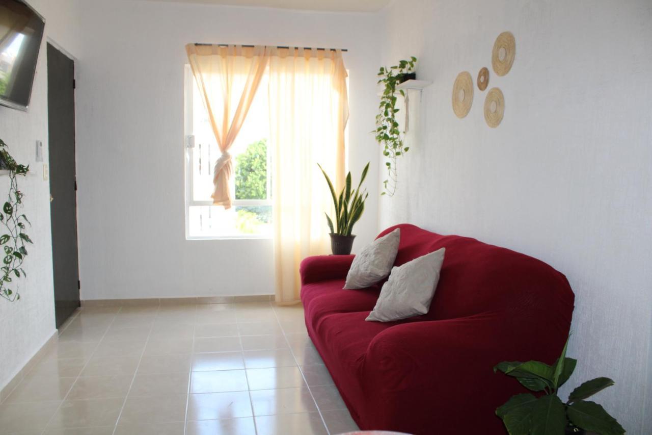 Relajante Y Acogedor Apartamento Con Alberca En Cancún Buitenkant foto