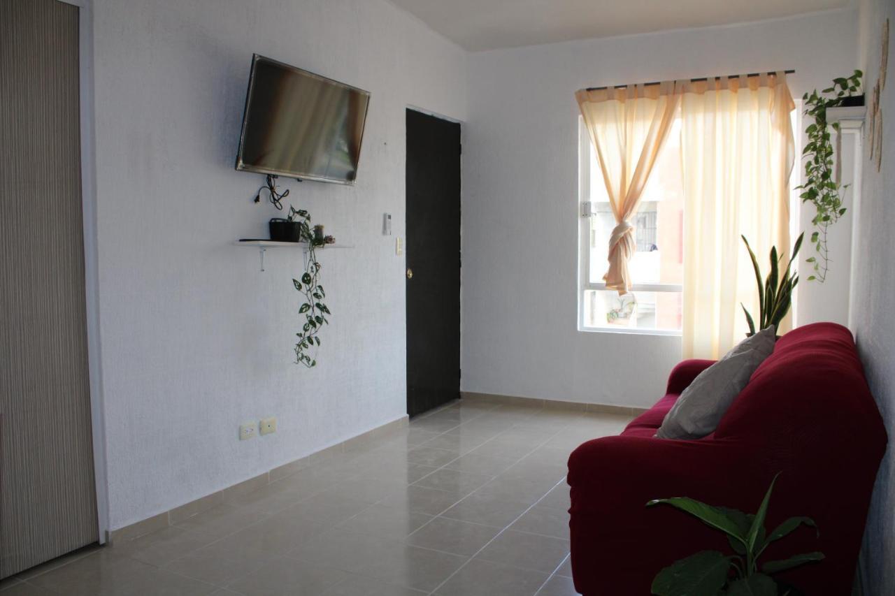 Relajante Y Acogedor Apartamento Con Alberca En Cancún Buitenkant foto