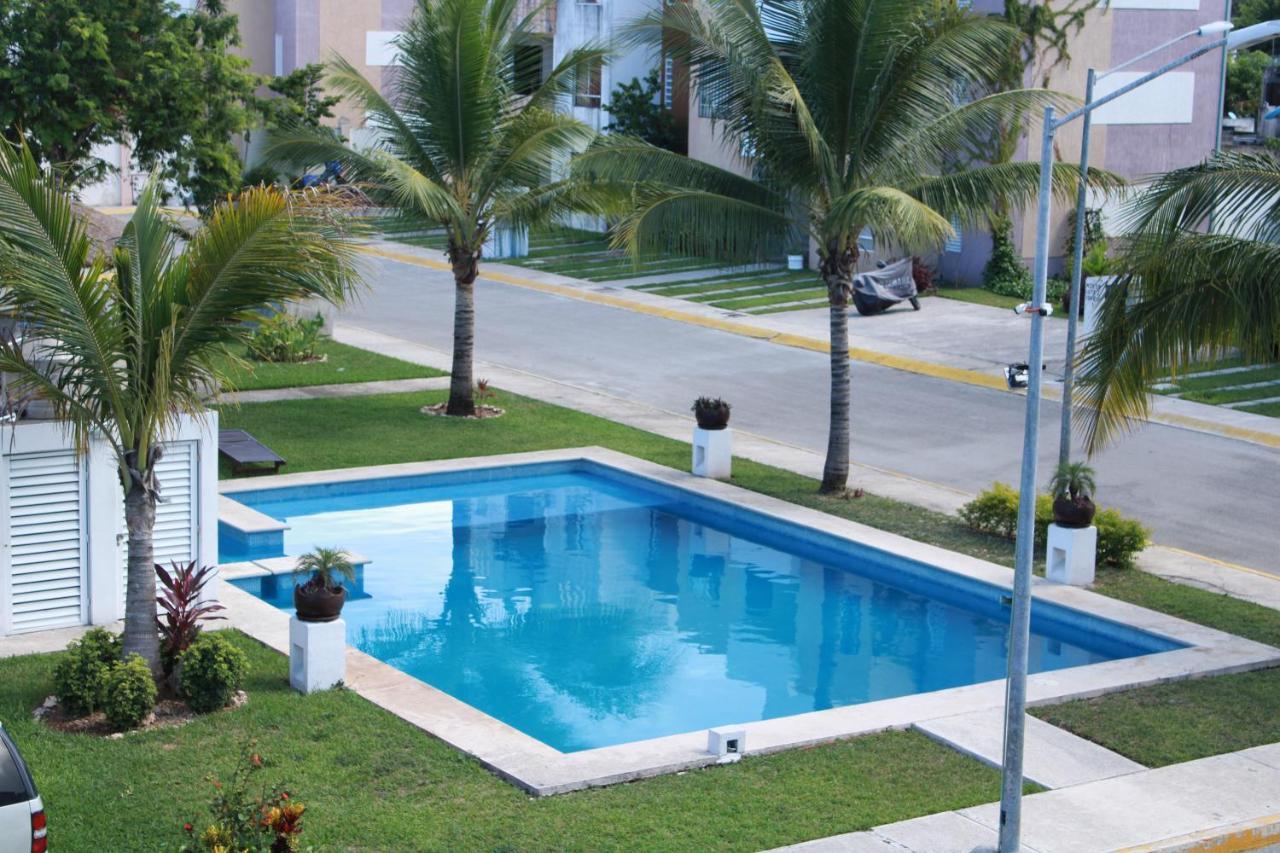 Relajante Y Acogedor Apartamento Con Alberca En Cancún Buitenkant foto