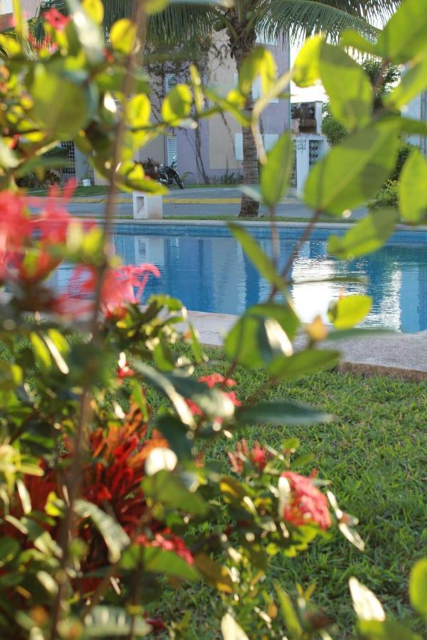 Relajante Y Acogedor Apartamento Con Alberca En Cancún Buitenkant foto
